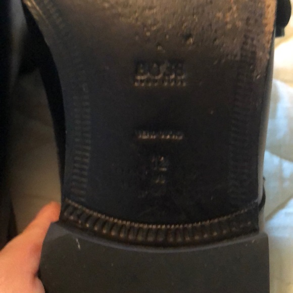 HUGO BOSS Double monk shoes in smooth calf leather - Picture 3 of 3